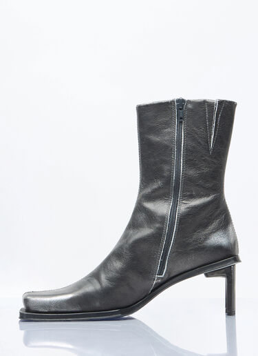 Miista Brenda Brush Off Metal Ankle Boots Grey mii0257001