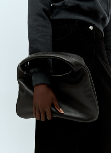 The Row Small Everyday Shoulder Bag Black row0256060