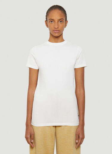 Jil Sander Pack of Three T-Shirts White jil0241005
