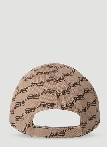 Balenciaga BB 字母花押棒球帽 米色 bal0151048