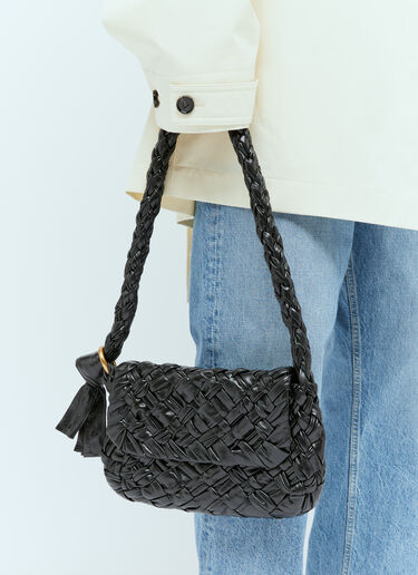 Bottega Veneta Kalimero Città Shoulder Bag Black bov0256010