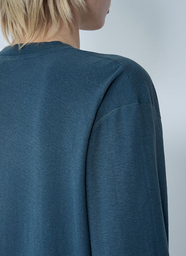 Acne Studios Logo Motif T-Shirt Navy acn0261011