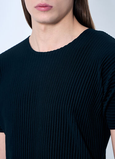 Homme Plissé Issey Miyake Pleated T-Shirt Black hmp0159013