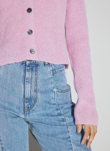 Our Legacy Mazzy Polo Knit Cardigan Pink our0255004