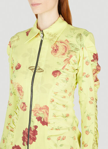 Rave Review Embla Flower Mini Dress Yellow rav0252008