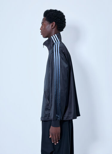 LN-CC® - Y-3: Satin Gradient 3 Stripes Track Jacket - Black Y-3 Satin Gradient 3 Stripes Track Jacket Black yyy0365009