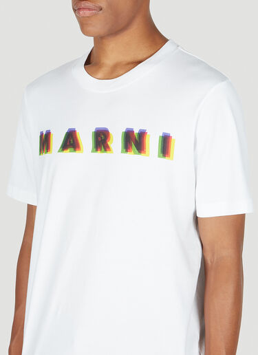 로고 프린트 티셔츠 Marni 로고 프린트 티셔츠 White mni0152005