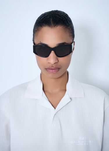 Balenciaga Nano D-Frame Sunglasses Black bal0263055