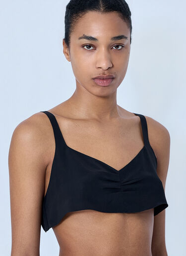 Prada Structured Bralette Top Black pra0264021