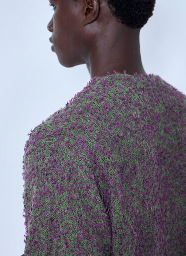 LN-CC® - Stüssy: Textured Cardigan - Purple Stüssy Textured Cardigan Purple sts0164035