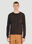 Eckhaus Latta 랩트 긴소매 티셔츠 블랙 eck0151002
