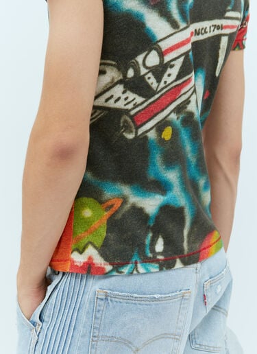 Graphic Print Knit Shirt ERL Graphic Print Knit Shirt Multicolour erl0154009