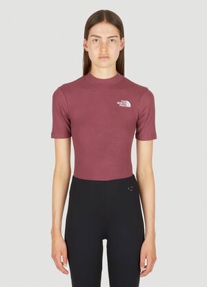 The North Face Elements Logo Embroidery Bodysuit Burgundy tne0250017