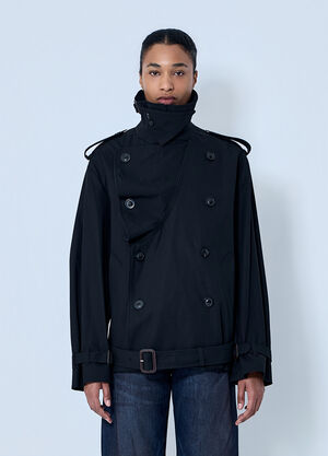 Maison Margiela Double-Breasted High-Collar Jacket Black mla0264051