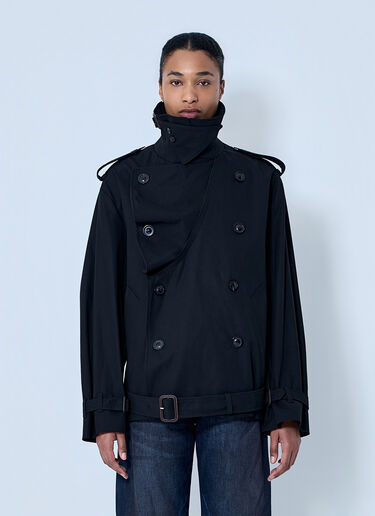 Maison Margiela Double-Breasted High-Collar Jacket Black mla0264051