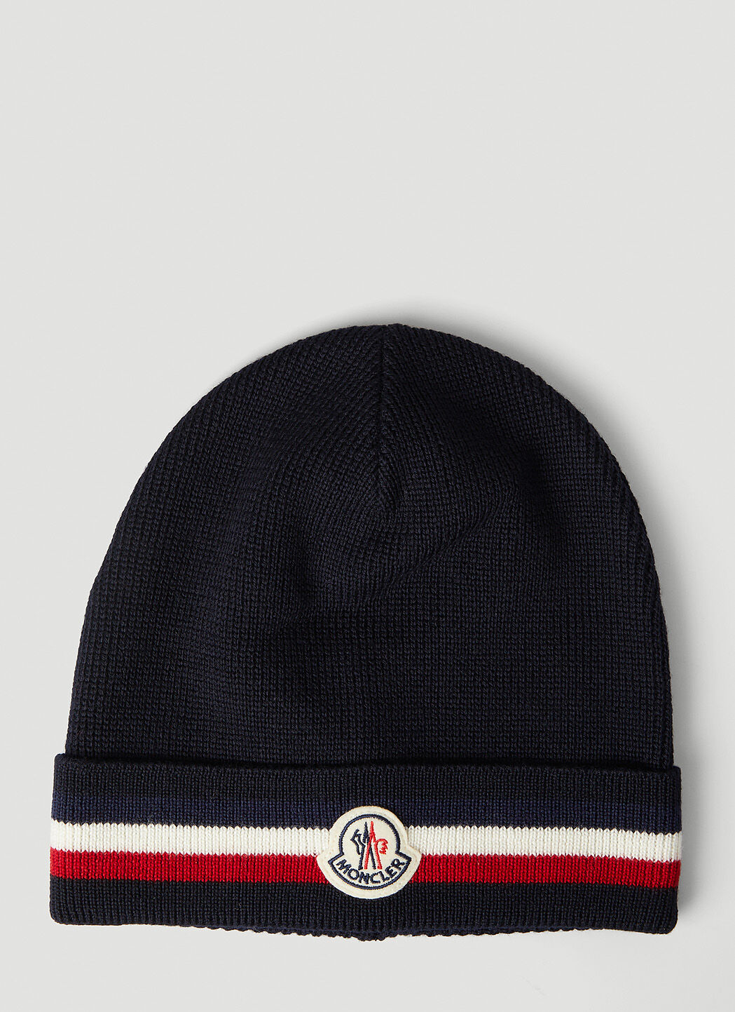 Moncler logo shop patch beanie
