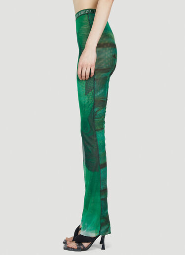 Logo Waistband Mesh Pants Ottolinger Logo Waistband Mesh Pants Green ott0252002