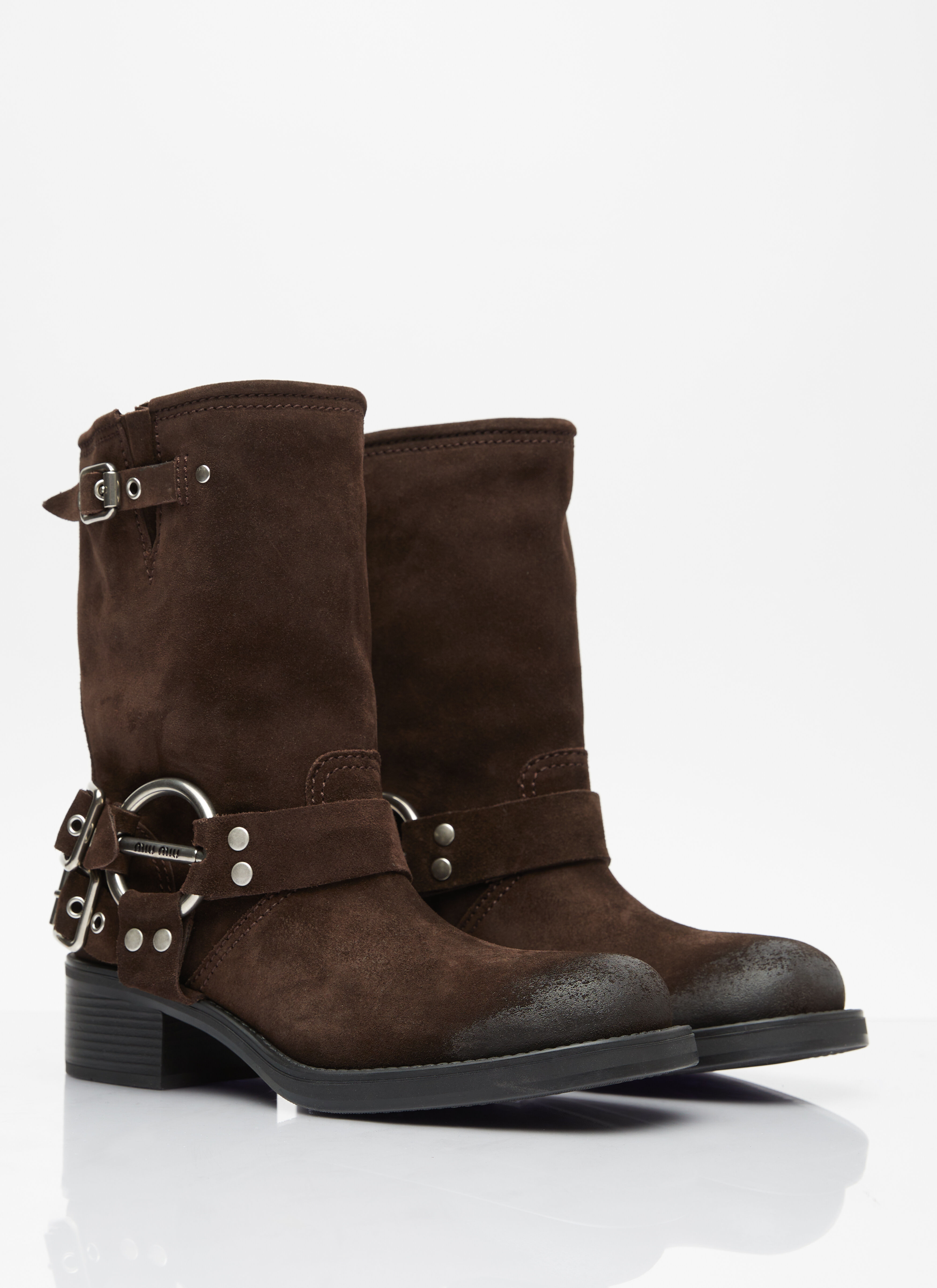 Miu miu suede ankle boots clearance