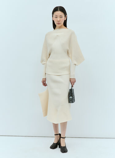 Issey Miyake Exhuberance 半身裙 乳白色 ism0255008