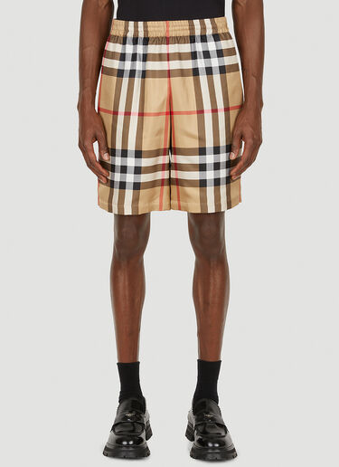 Burberry Bradeston Vintage Check Shorts Beige bur0148017