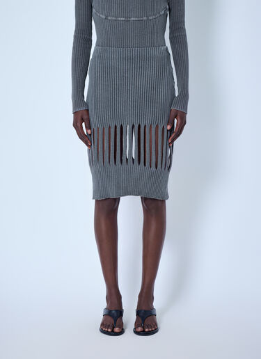LN-CC® - LUEDER: Landsknecht Rib Skirt - Grey LUEDER Landsknecht Rib Skirt Grey ldr0266005