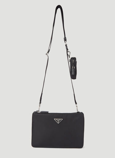 Prada Re-Nylon Pouch-Strap Crossbody Bag Black pra0145029