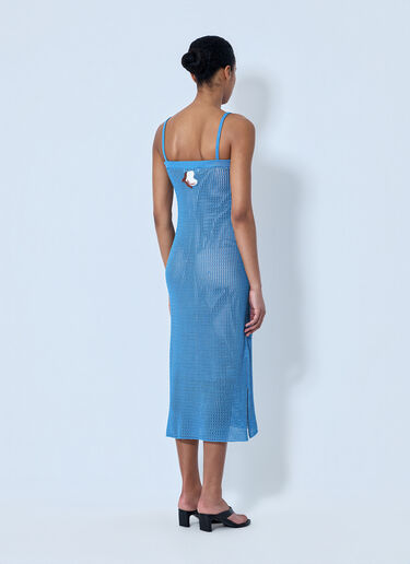 Marni Knit Midi Dress Blue mni0264001