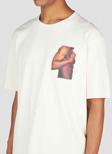 JW Anderson Torso Print T-Shirt Beige jwa0154010