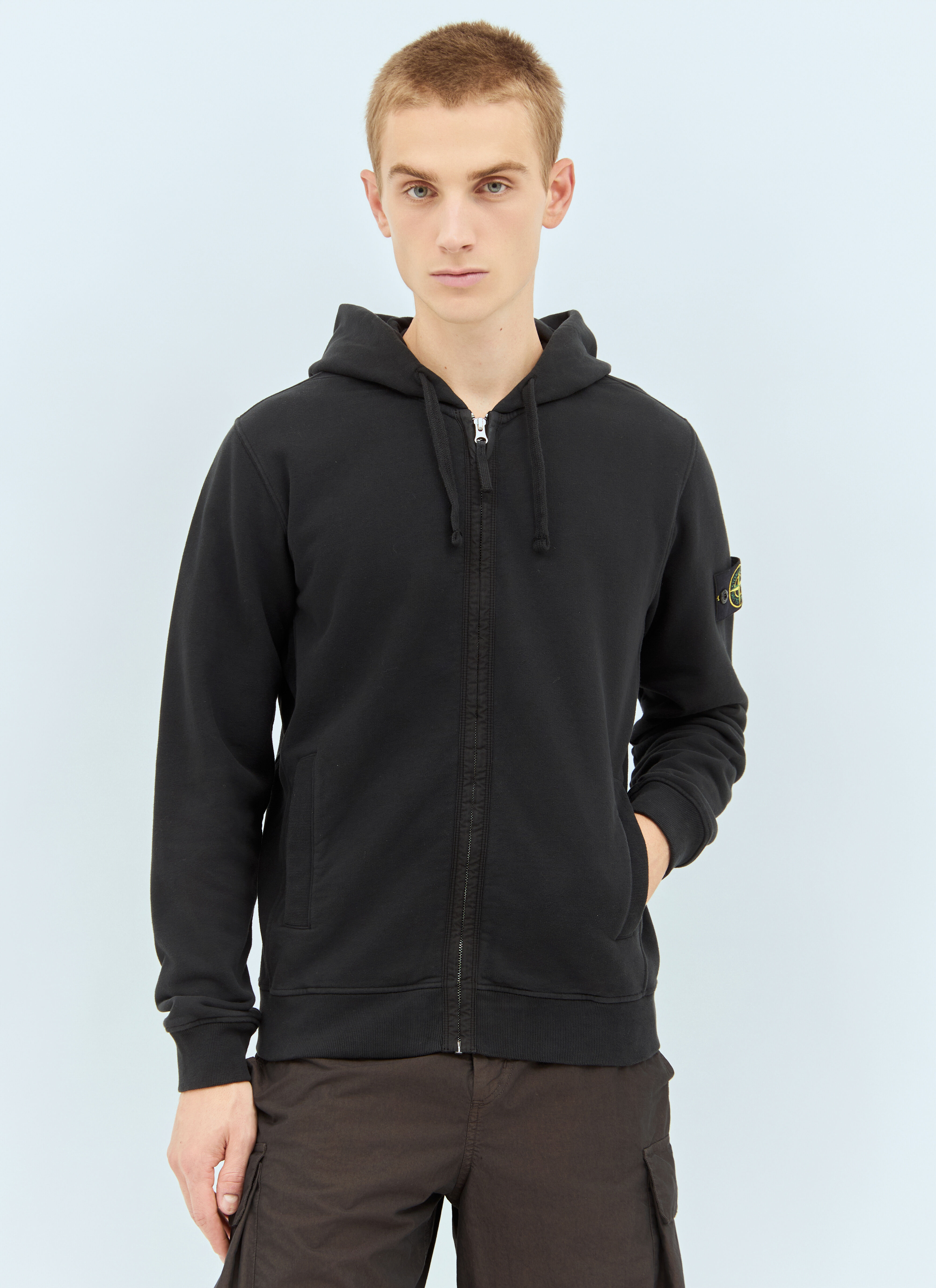 Mens stone island jumper black top