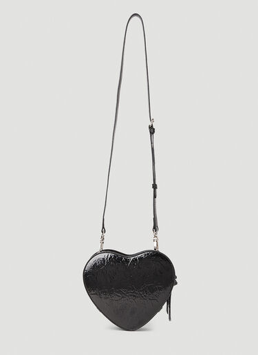 Vivienne Westwood Louise Heart Shoulder Bag Black vvw0251058