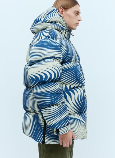 プリントパデッドジャケット Dries Van Noten プリントパデッドジャケット ブルー dvn0154003