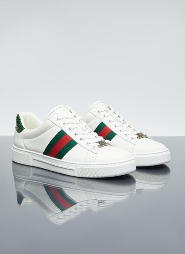 Gucci Ace Web Sneakers White guc0255088