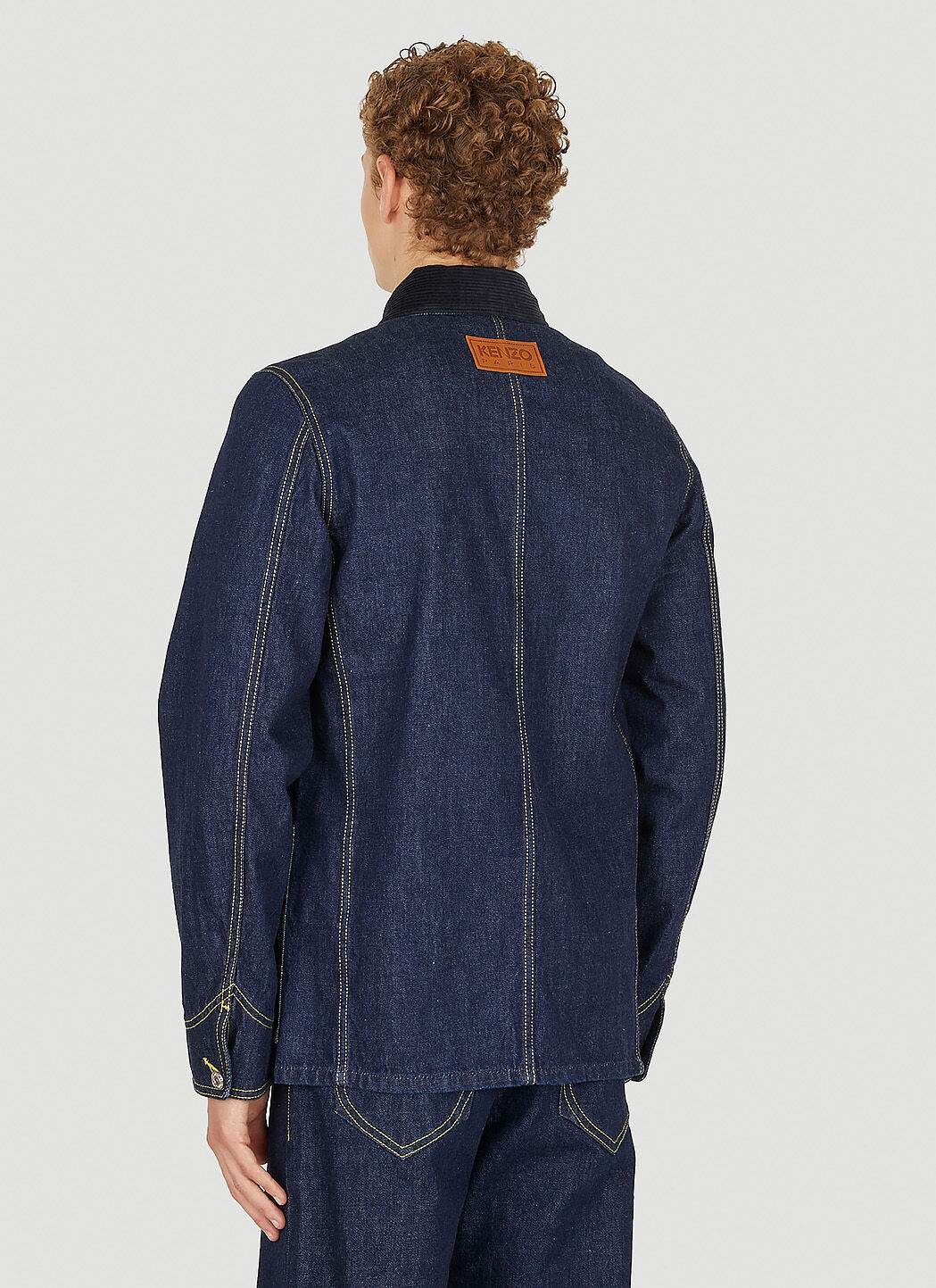Kenzo Poppy Denim Jacket in Blue LN CC