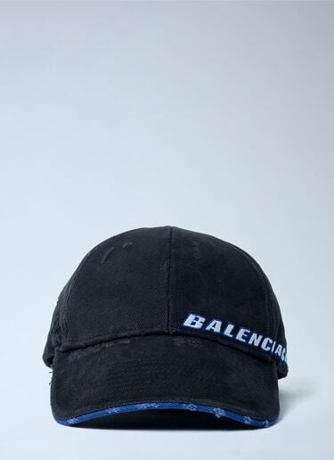 Logo Motif Baseball Cap Balenciaga Logo Motif Baseball Cap Black bal0162009