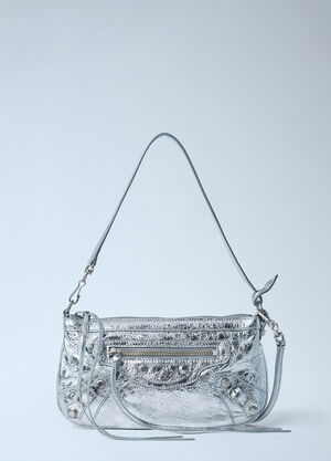 Balenciaga Le City Pouch Shoulder Bag Silver bal0262025