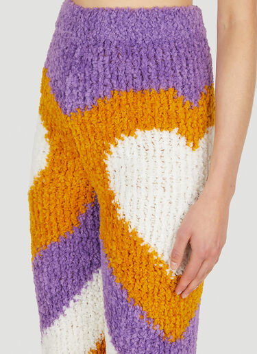 Marco Rambaldi Heart Knit Pants Purple mra0250001