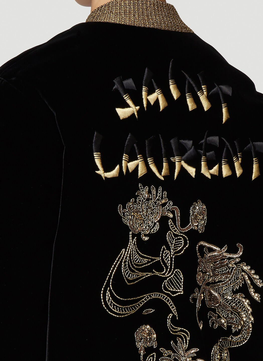 Saint laurent hot sale embroidered bomber jacket