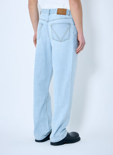 Bottega Veneta Extra Bleached Wide Leg Jeans Light Blue bov0159005