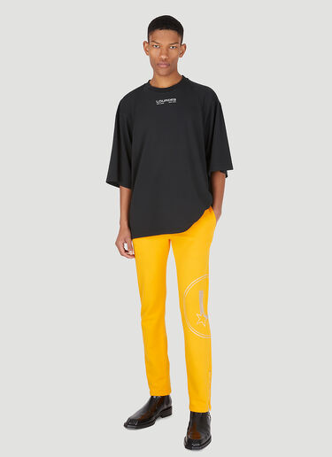 Sequin Graphic Track Pants Lourdes Sequin Graphic Track Pants Orange lou0346009