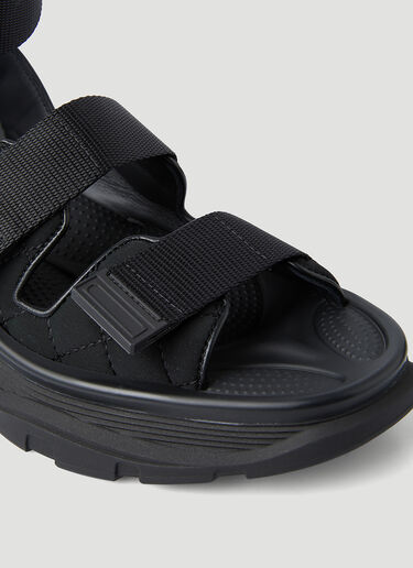 Alexander McQueen Tread Slick Quilted Sandals Black amq0247097