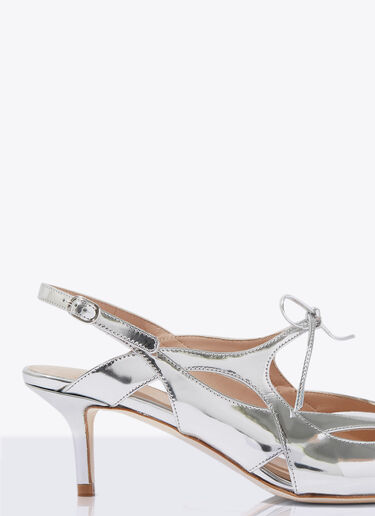Scarosso Cinderella Slingback Pumps Silver scr0258006