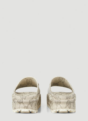 Gucci GG Platform Slides Cream guc0251159