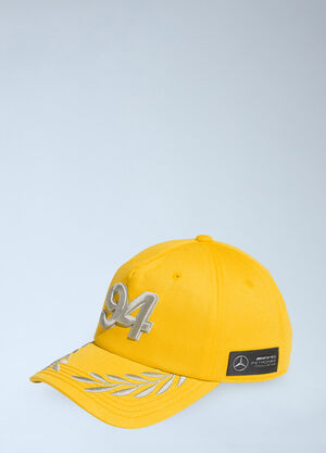adidas x Bad Bunny x Mercedes AMG F1 Logo Motif Baseball Cap Gold adi0364005