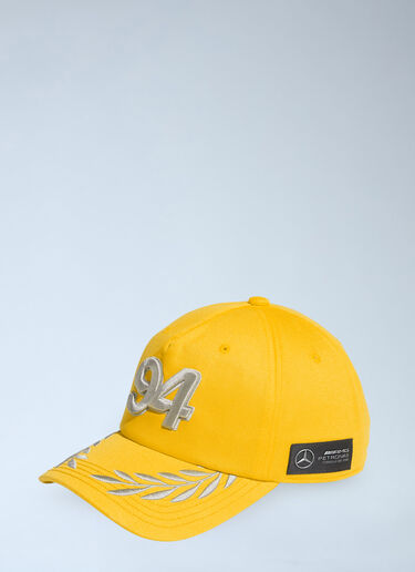 adidas x Bad Bunny x Mercedes AMG F1 Logo Motif Baseball Cap Gold adi0364005