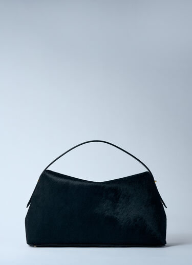 TOTEME T-Lock Pony Hair Top-Handle Bag Black tot0259031