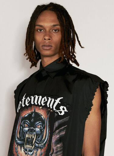 VETEMENTS Motorhead 衬衫  黑色 vet0156002