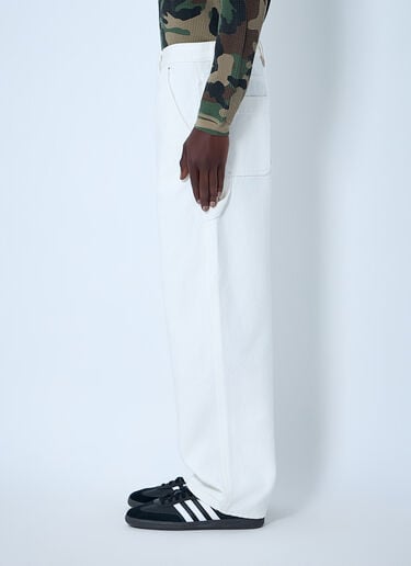 Stüssy Wide-Leg Trousers White sts0164012