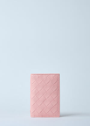 Bottega Veneta Braided Passport Holder Pink bov0260021