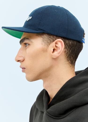 Puma x Noah 로고 자수 베이스볼 캡 블루 pun0158001
