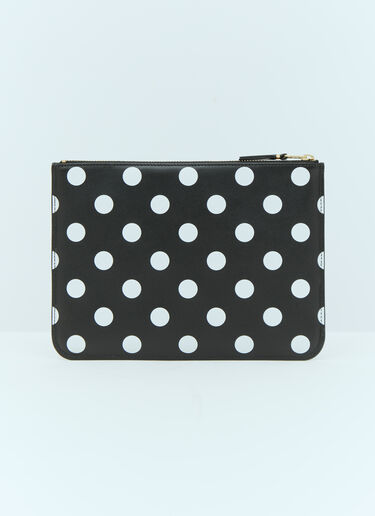 Polka Dot Leather Pouch Comme des Garçons Wallet Polka Dot Leather Pouch Black cdw0354006